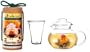 Primula Flowering Tea Set with 40-Ounce Pot, Clear