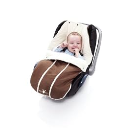 Wallaboo Newborn Baby Footmuff Chocolate