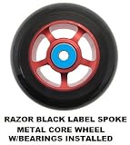Razor Spoke Metal Core Wheel For Scooters Black RED 100mm