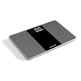 Premium Glass Ultra Thin Bathroom Scale LARGE LCD Display Easy To Read 150kg/330lbs Capacity, Extra Wide 14 inch platform!