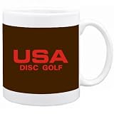 USA Disc Golf / ATHLETIC AMERICA Sport Tasse (Braun, Keramik, 325 ml)