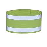 LISEN® High Visibility Reflective Ankle Bands Arm Bands, Pack of 2 (Ankle Bands)