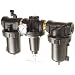 Parker C628 Heavy Duty Series Three-Unit Combo Compressed Air Filter/Regulator/Lubricator, NPT
