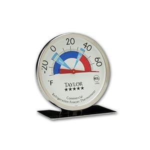 Taylor Professional Freezer-Refrigerator Thermometer with 3-Inch Dial