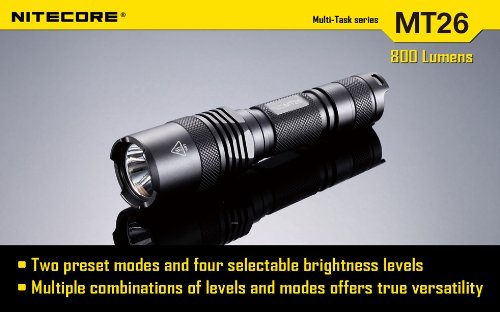  NITECORE MT26 Multi-Task CREE XM-L U2 LED Flashlight - 800 Lumens 