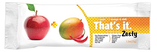 That's It Fruit Bar Zesty, Apples + Mangoes & Chili ( Pack of 24 )