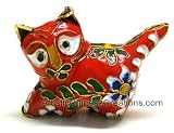 Chinese Art / Chinese Gift Ideas / Chinese Collectibles / Chinese Crafts / Chinese Cloisonne Crafts: Chinese Cloisonne Cat