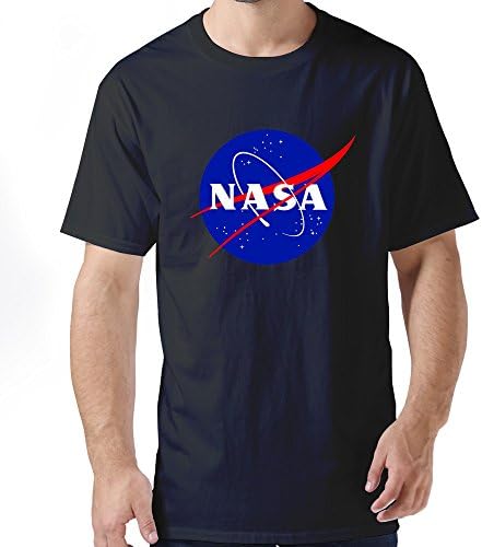 NASA Cotton Round Neck XLCustom T-shirts For Boys Black