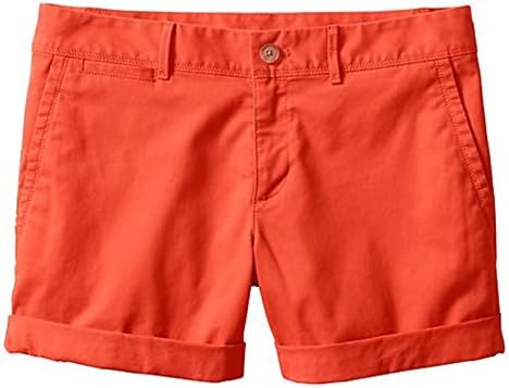 Banana Republic Women's Factory Boyfriend Roll Short (Size 6) Reddish Orange Shorts
