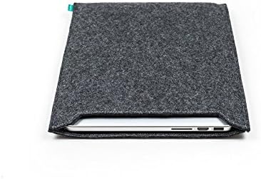 Handmade dark gray felt MacBook sleeve, MacBook Pro 13, MacBook Air, MacBook Pro 15, Microsoft Surface Book, Microsoft Surface Pro