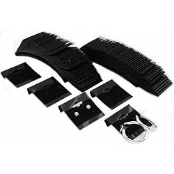 100 Black Hanging Earring Cards Jewelry Display 1.5"