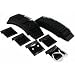 100 Black Hanging Earring Cards Jewelry Display 1.5"