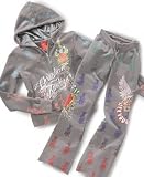Christian Audigier Girls Crown Love Hoodie