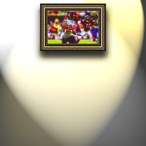 Completely Handpainted American Football Sport Painting, Custom Order FL4932, Oil on Canvas, with Option to Paint Jerry, Brett & Co. from Any Other Favorite Photograph or Picture, Unframed, Size 18'' x 28