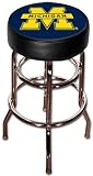 Michigan Wolverines Double Rung Swivel Bar Stool