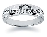 0.32 ctw. Men's Round Diamond Wedding Band in Platinum