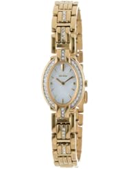 Citizen Womens EW8722-59D Eco-Drive Silhouette Swarovski Crystal Accented Gold-Tone Watch
