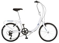 Schwinn Loop 7 Speed Folding Bike, White, 16