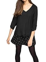 edc by ESPRIT Blusa (Negro)