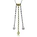 18k Two Tone Gold White and Yellow Diamond Circle Pendant Necklace 0.77 carat