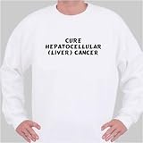 Cure Hepatocellular (Liver) Cancer Sweatshirt X-Large White