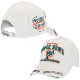 Reebok Miami Dolphins Alternate Super Bowl Champions Commemorative Cap