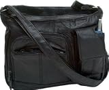 (B) LEATHER SHOULDER BAG
