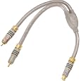 Acoustic Research MS252 Master Series Rca Mono Subwoofer Cable with y-adaptor