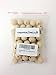 PEPPERLONELY Brand 50PC Natural Color Round Wood Spacer Beads 20mm(3/4 Inch)