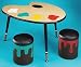 Contemporary Children's Furniture, Paint Table with Stools by LumiSource--Excellent customer service--see our feedback.