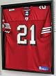 X Large Jersey Display Case Shadow box frame, UV Protection-BLACK