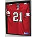 XX Large NFL MLB NBA NHL Football Uniform Jersey Display Case Shadow box frame, UV Protection, Built-in Lock-Black Finish (JC02-BL)