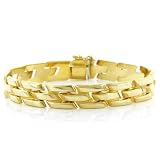 14K Yellow Gold Stampato Bracelet 7
