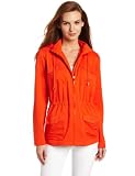 hoodies:Chaus Women's French Terry Solid Cinched Waist Hoodie, Persimmon, Large