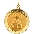 14K Yellow Gold St. Nicholas Medal - 18.00mm