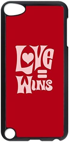 iPod Touch 5 Case, iPod 5 cases - Anti-Scratch Black Hard Back Case Cover for iPod 5 Love Wins Art Ultra Slim Fit Hard Case Cover For iPod Touch 5