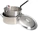 Kitchen & Housewares : Bayou Classic 1101 10-Quart Stainless-Steel Fry Pot with Lid and Basket