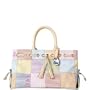 Dooney Bourke Seersucker Patchwork Tassel Bag Tote