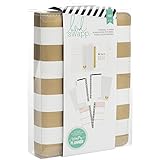 Heidi Swapp Memory Planner Gold Foil Personal Planner Stripes 122 Piece
