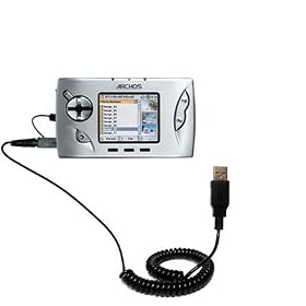 Coiled Power Hot Sync and Charge USB Data Cable w  Tip Exchange for the Archos Gmini 400 -... by Gomadic