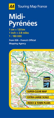 City Travel Guides Discounted  Search : Midi-Pyrenees (AA Road Map France)
