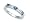 0.60 cts Genuine Sapphire Band in 14k White Gold Size 4 LIFETIME WARRANTEE