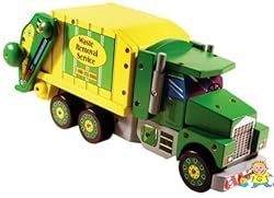 Melissa & Doug Deluxe Wooden Mighty Builder Garbage Truck