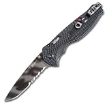 SOG Flash II Tigerstripe Serrated Folding Knife