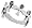 Sterling Silver Polished Ankh Cross Band Ring size 6