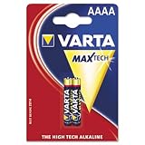 Rayovac V4761101412 Varta Alkaline High Energy Batteries, AAAA, 2/Pack