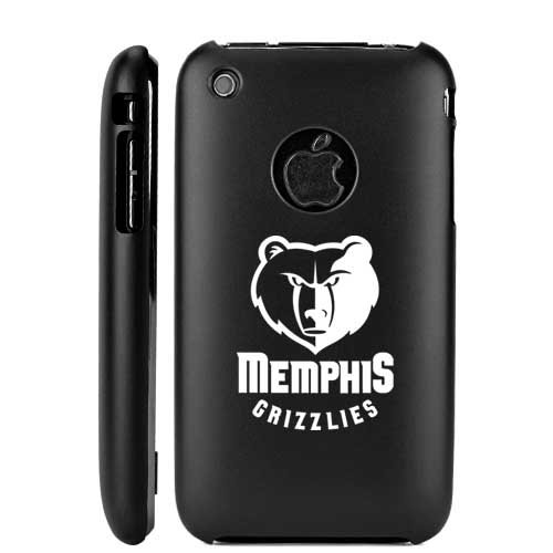 Apple iPhone 3G 3GS Black Aluminum Metal Case Memphis Grizzlies