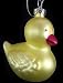Rubber Ducky Duck Glass Christmas Tree Ornament 3