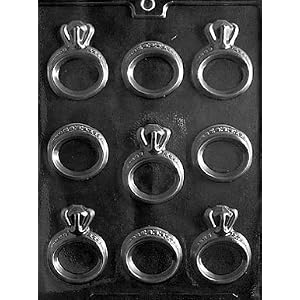 ENGAGEMENT/WEDDING RING Wedding Candy Mold Chocolate