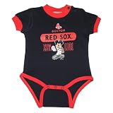 MLB Boston Red Sox Baby / Infant One-Piece Bodysuit / Romper / Onesie - Blue & Red (Size: 24)